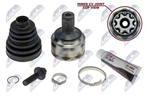 NTY NTY NPZ-ME-026 Front Right Front Left NTY Cv Joint & Boot Kit 