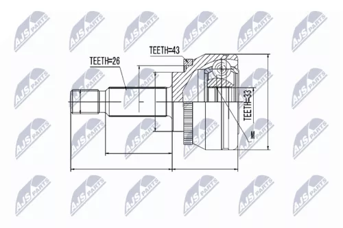 Front Left Front Right NTY Cv Joint & Boot Kit