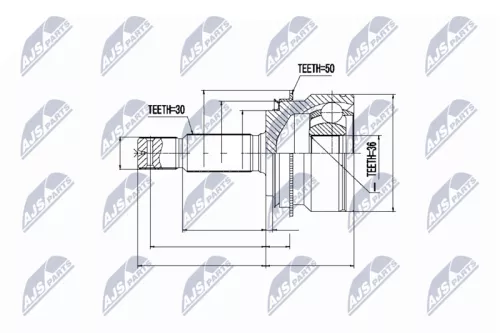 Front Right Inner Front Left NTY Cv Joint & Boot Kit