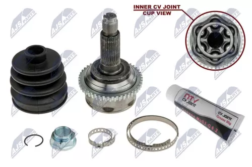 NTY NTY NPZ-MZ-052 Front Right Front Left NTY Cv Joint & Boot Kit 