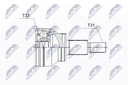 Front Right Front Left NTY Cv Joint & Boot Kit