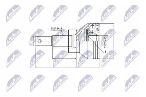Front Right Front Left NTY Cv Joint & Boot Kit