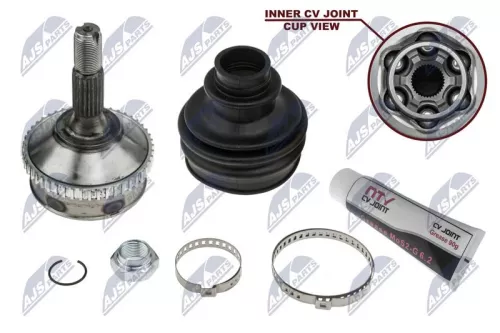 NTY NTY NPZ-PE-004 Front Right Front Left NTY Cv Joint & Boot Kit 