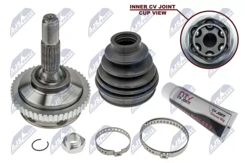 NTY NTY NPZ-PE-017 Front Right Front Left NTY Cv Joint & Boot Kit 