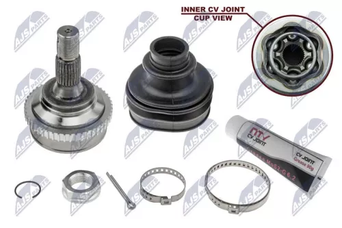 NTY NTY NPZ-PE-018 Outer NTY Cv Joint & Boot Kit 