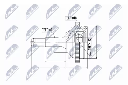 Front Right Front Left NTY Cv Joint & Boot Kit