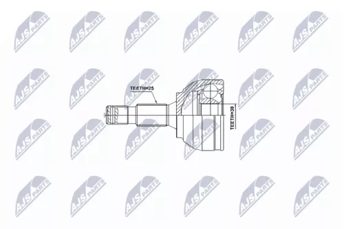 Front Right Front Left NTY Cv Joint & Boot Kit
