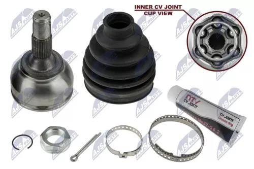NTY NTY NPZ-PE-034 Front Left Front Right NTY Cv Joint & Boot Kit 