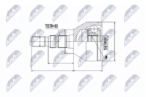 Front Left Front Right NTY Cv Joint & Boot Kit