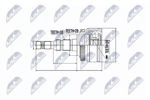 Front Left Front Right NTY Cv Joint & Boot Kit
