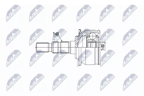 NTY NTY NPZ-PL-039 Front Left Front Right NTY Cv Joint & Boot Kit 