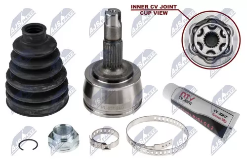 NTY NTY NPZ-PL-051 Front Outer NTY Cv Joint & Boot Kit 