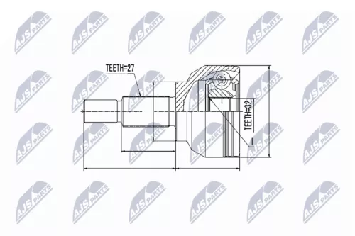 Front Right Front Left NTY Cv Joint & Boot Kit