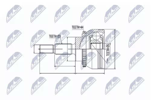 Front Left Front Right NTY Cv Joint & Boot Kit