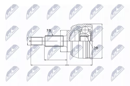 Front Left Front Right NTY Cv Joint & Boot Kit