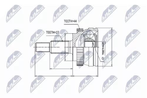 Front Left Front Right NTY Cv Joint & Boot Kit