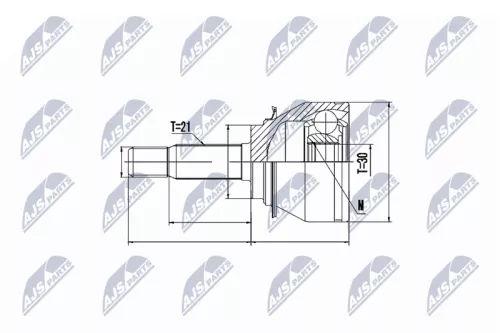 Front Left Front Right NTY Cv Joint & Boot Kit