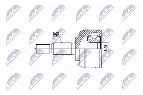 NTY NTY (NPZ-RE-046) Outer NTY Cv Joint & Boot Kit 