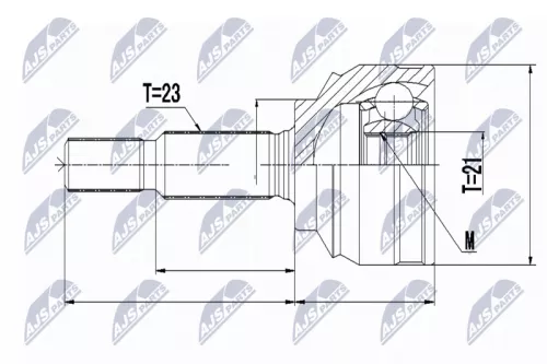 Front Left Front Right NTY Cv Joint & Boot Kit