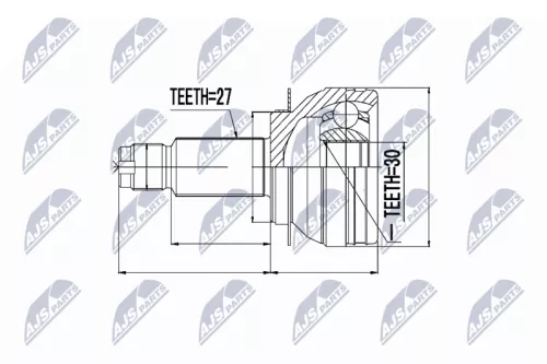 Front Left Front Right NTY Cv Joint & Boot Kit