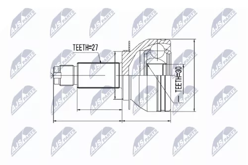 Front Left Front Right NTY Cv Joint & Boot Kit