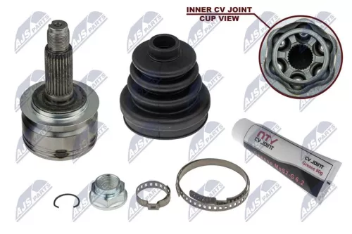 NTY NTY NPZ-SB-024 Front Left Front Right NTY Cv Joint & Boot Kit 