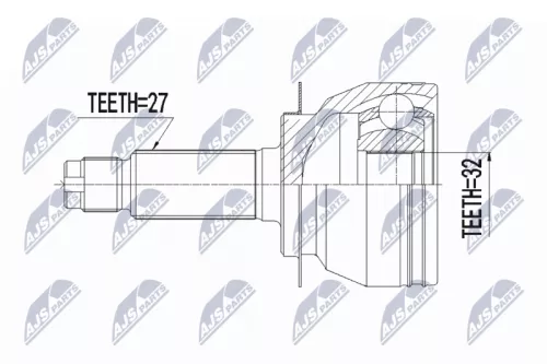 NTY NTY NPZ-SB-027 Front Left Front Right NTY Cv Joint & Boot Kit 