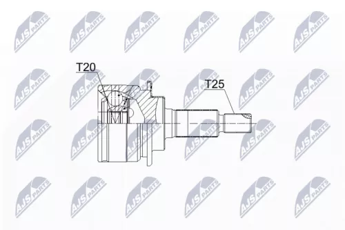 Front Left Front Right NTY Cv Joint & Boot Kit