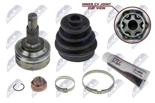 NTY NTY NPZ-TY-074 Front Right NTY Cv Joint & Boot Kit 