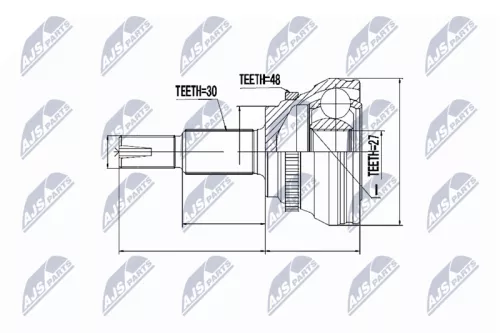Front Right NTY Cv Joint & Boot Kit