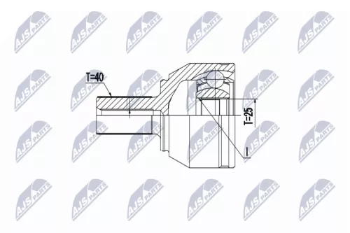 Front Left Front Right NTY Cv Joint & Boot Kit