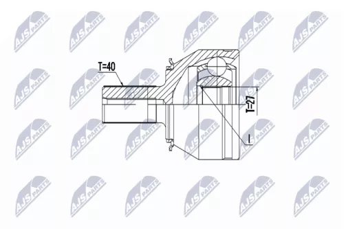 Front Left Front Right NTY Cv Joint & Boot Kit