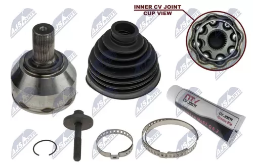 NTY NTY NPZ-VV-024 Front Left Front Right NTY Cv Joint & Boot Kit 