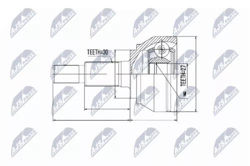 Front Left Front Right NTY Cv Joint & Boot Kit