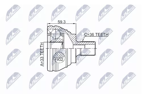 NTY NTY (NPZ-VW-039) Joint Kit, drive shaft 