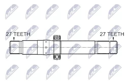NTY NTY NWP-ME-003 NTY NWP-ME-003 Drive Shaft 