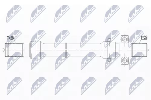 NTY NWP-MZ-004 Drive Shaft