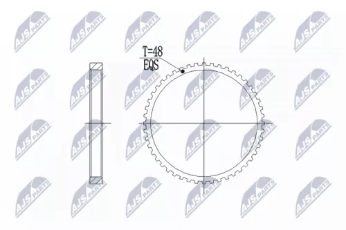 NTY NTY (NZA-VV-002) Sensor Ring, ABS 