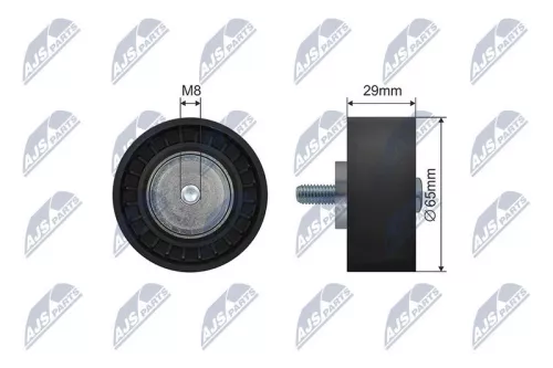 Deflection/Guide Pulley, V-ribbed belt