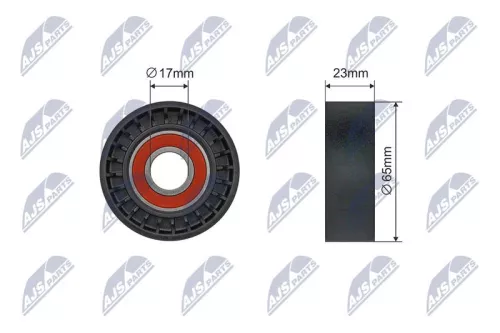 Tensioner Pulley, V-ribbed belt