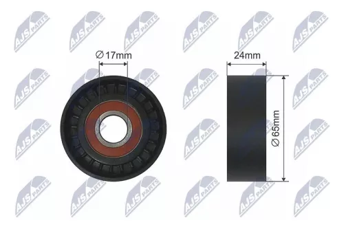 Tensioner Pulley, V-ribbed belt
