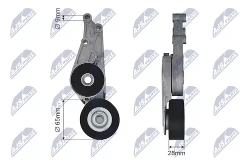 Tensioner Pulley, V-ribbed belt