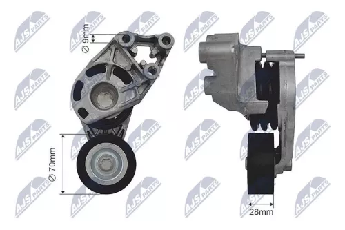 Tensioner Pulley, V-ribbed belt