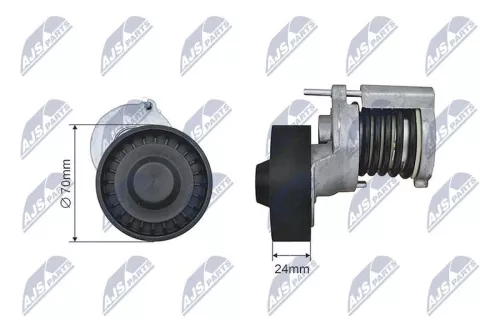 Tensioner Pulley, V-ribbed belt