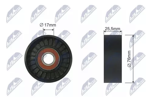 NTY NTY RNK-AU-033 Tensioner Pulley, V-belt 