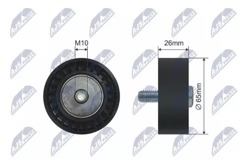 NTY NTY RNK-AU-047 Deflection Pulley/Guide Pulley, V-belt 