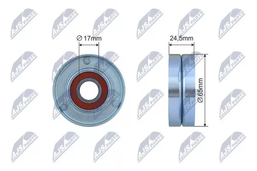 Tensioner Pulley, V-ribbed belt