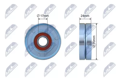 Tensioner Pulley, V-ribbed belt
