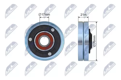 Tensioner Pulley, V-ribbed belt