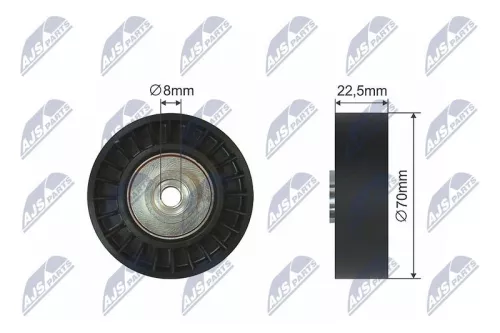 Deflection/Guide Pulley, V-ribbed belt